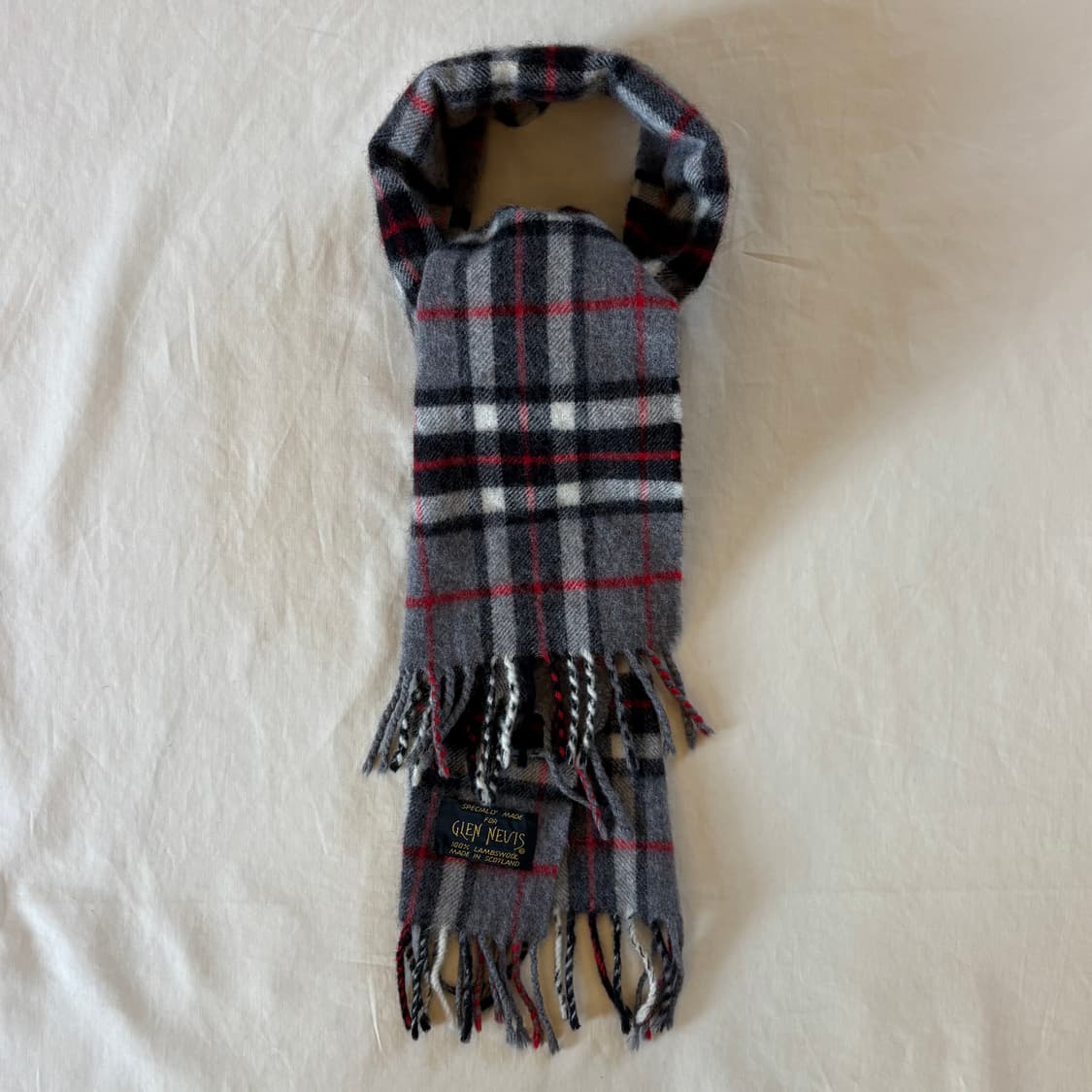 스코틀랜드 GLEN NEVIS 램스울 클래식 타탄체크 머플러 상품이미지5