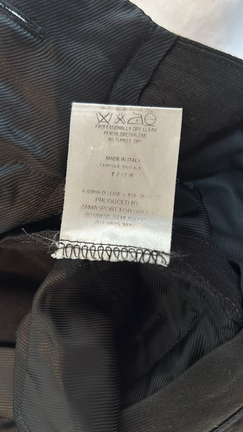 Gucci 구찌 레더 포인트 플레어 울 팬츠 상품이미지8