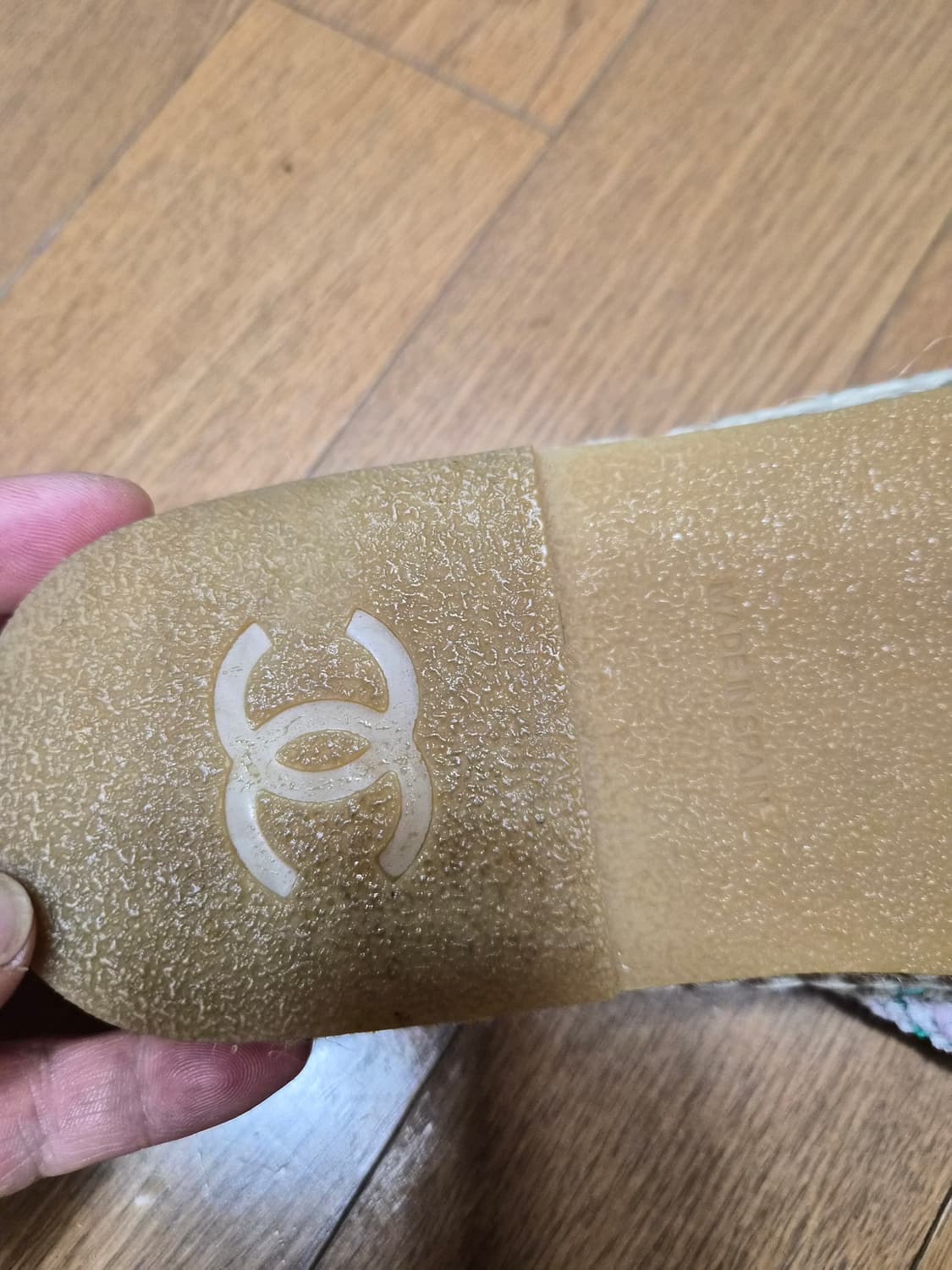 (정품) 샤넬 CC로고 트위드 에스파듀 37사이즈 (명품 여자 슬리퍼 샌 상품이미지7