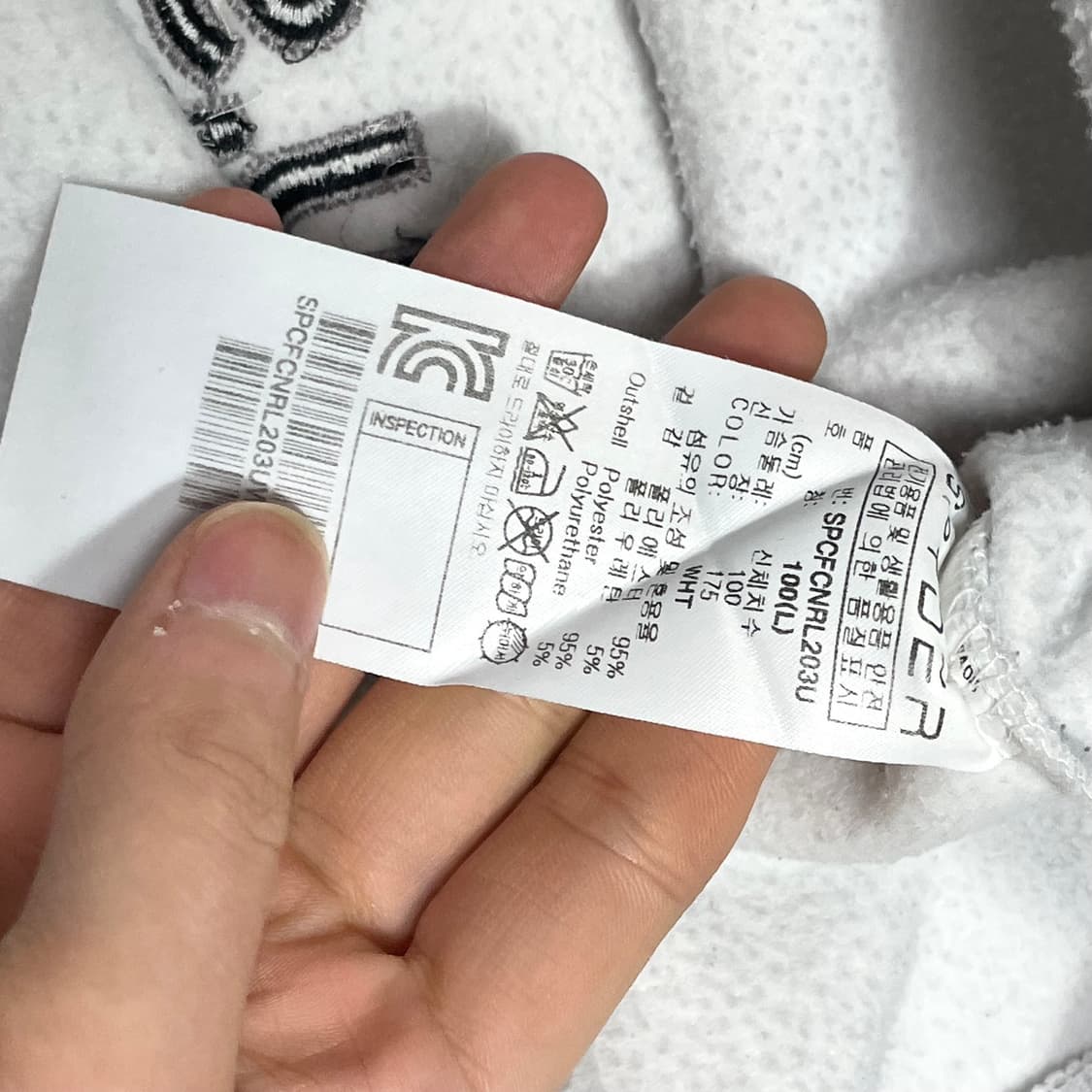 스파이더 US 스키 팀 화이트 유니폼 기모 맨투맨 남성L 상품이미지6