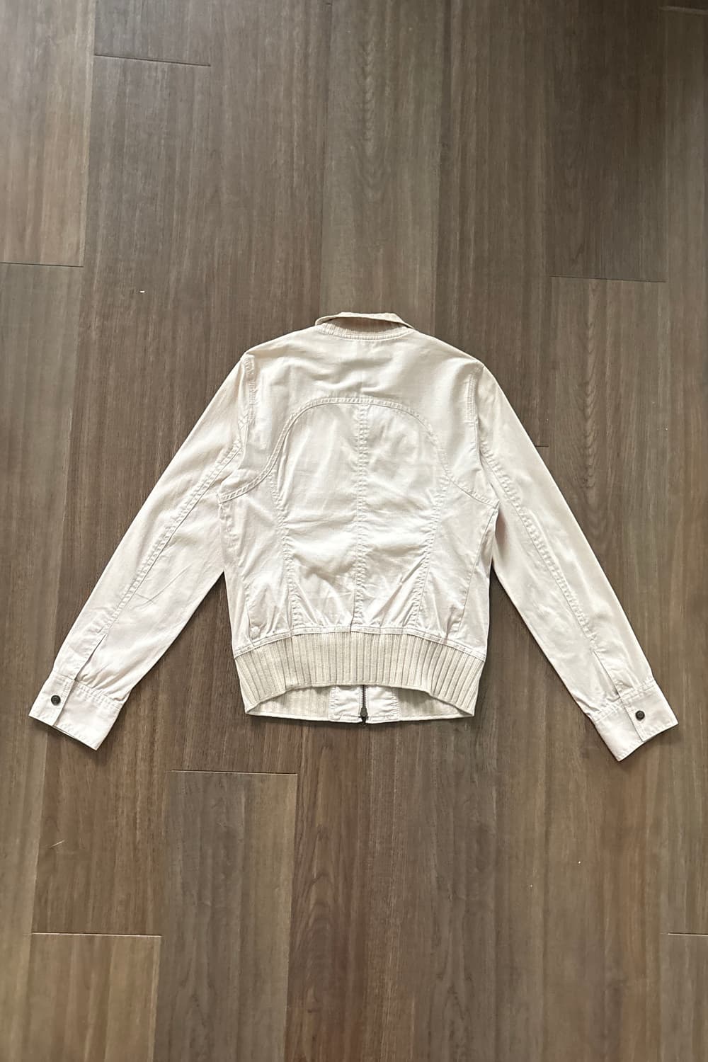 Ribbed Collar Zip-Up Jacket 상품이미지5