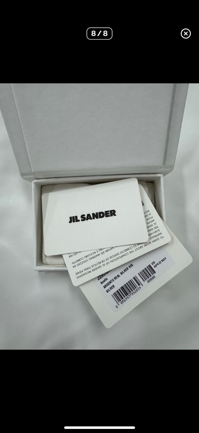 jil sander 925 silver ring (m) 상품이미지8
