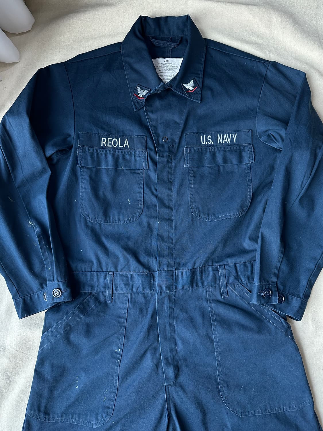 미해군 커버올 유틸리티 42R 오리지널 NAVY 상품이미지1