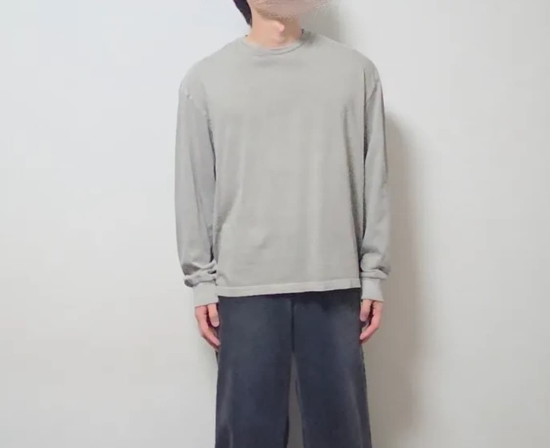 쿠어 피그먼트 롱 슬리브 티셔츠M 상품이미지7