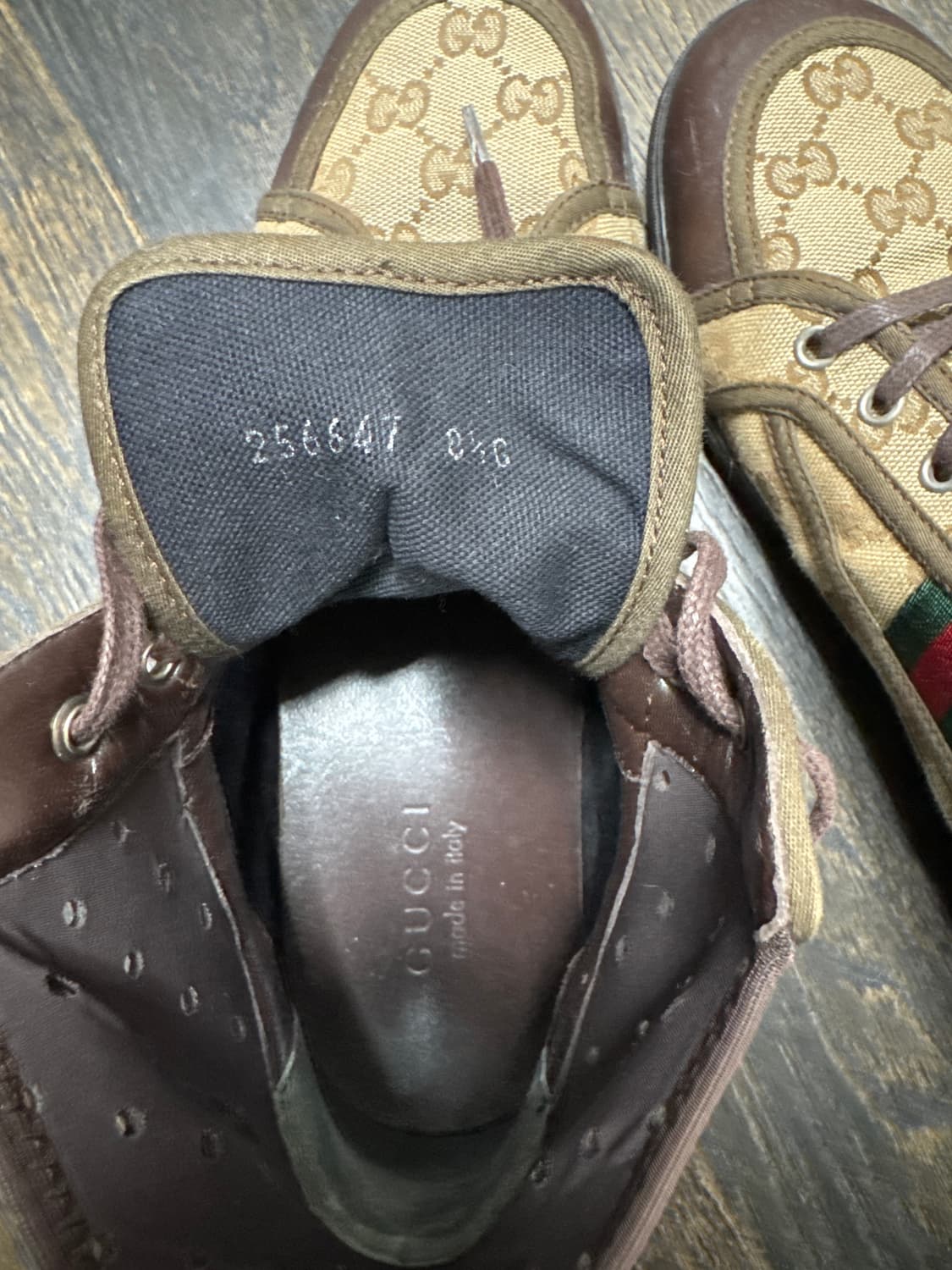 Gucci 하이탑 스니커즈 8 1/2 사이즈 270 상품이미지6