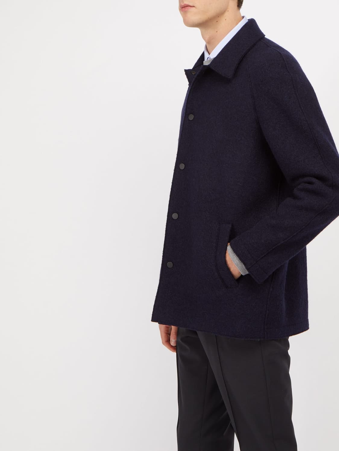 해리스 워프 런던 / 싱글 브레스트 울 자켓 네이비 / 48 상품이미지2