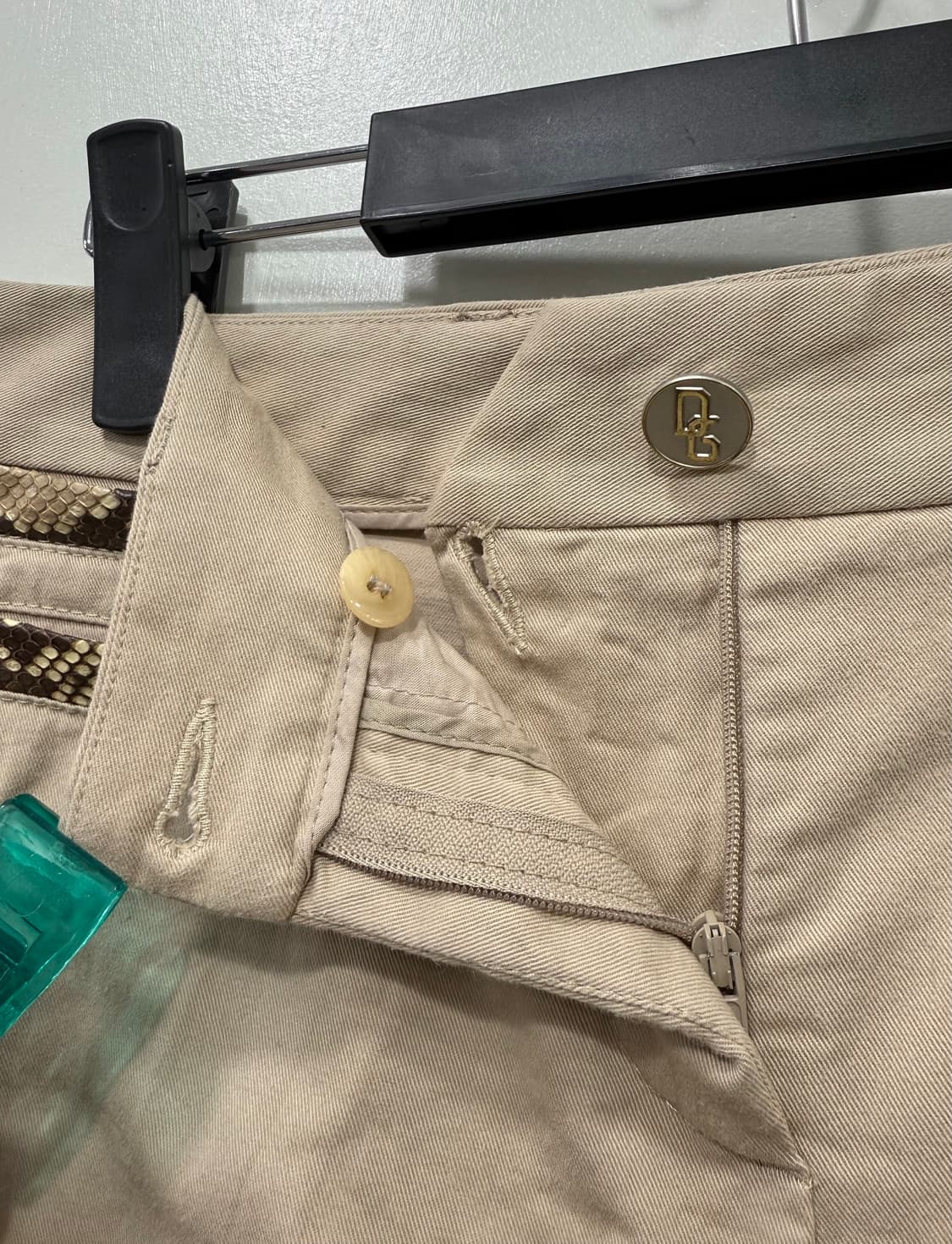 돌체앤가바나 리얼 파이썬 가죽 트리밍 쇼츠 38 상품이미지4