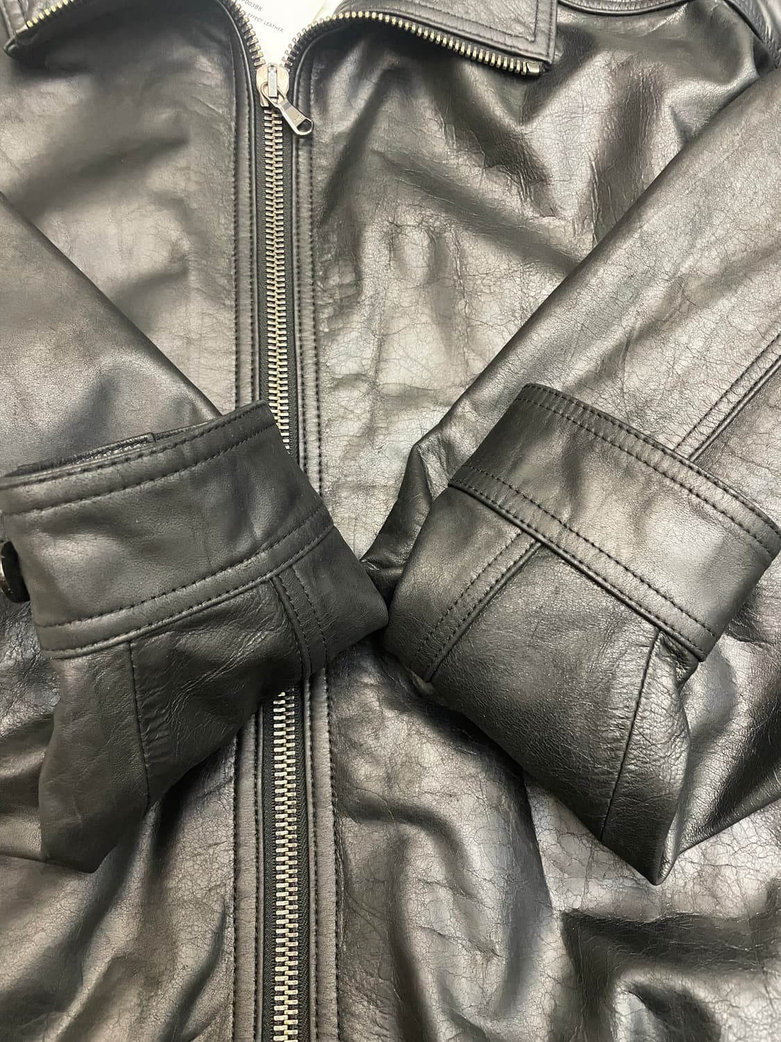 렉토 빈티지 크랙 레더 자켓 새상품 상품이미지6