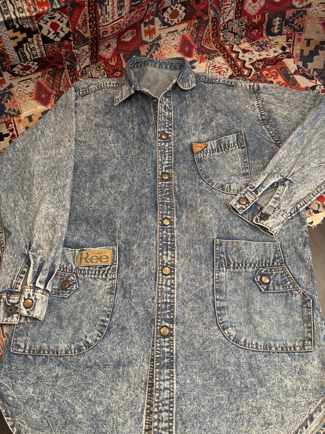 Lee 80s Vintage Acid Washing denim 상품이미지2