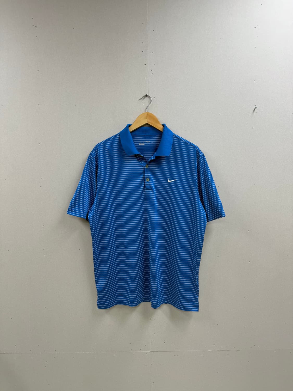 남성 XXL 110 /  나이키 블루 반팔 카라티 상품이미지1