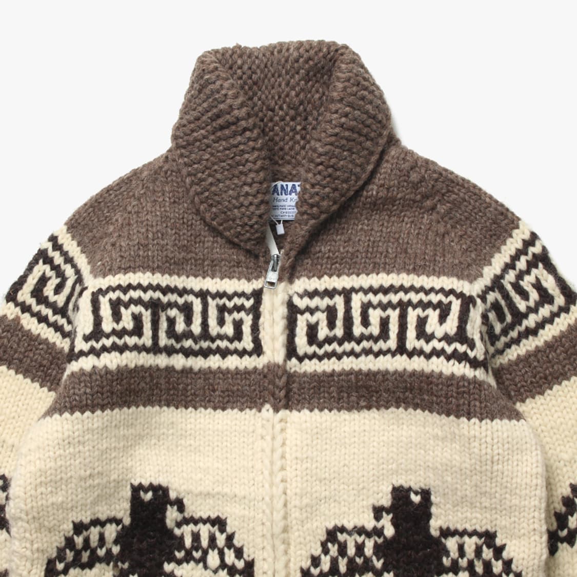  KANATA "Brown Knit Zip-up" 상품이미지2