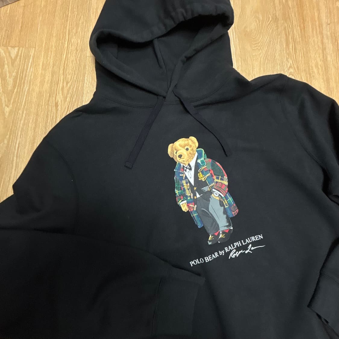 폴로 랄프로렌 베어 후드티 블랙 XL 상품이미지5