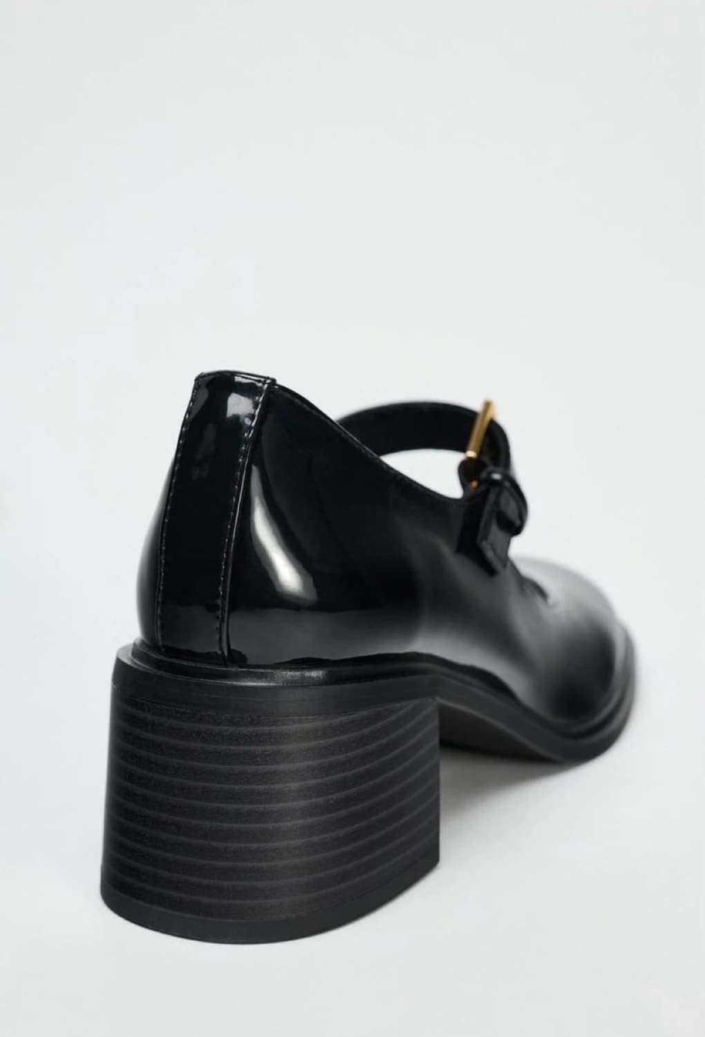ZARA)에나멜 메리제인 구두 블랙 235사이즈 굽5.5cm(품절,새상품 상품이미지4