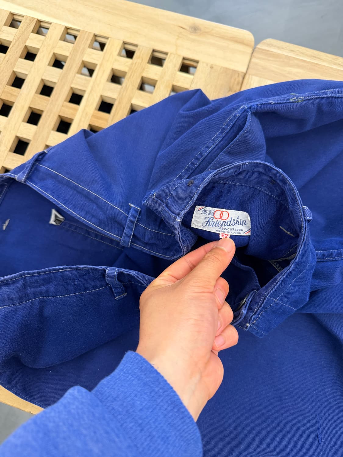1970s FRIENDSHIP FADED NAVY 빈티지프렌치워크팬츠 상품이미지7