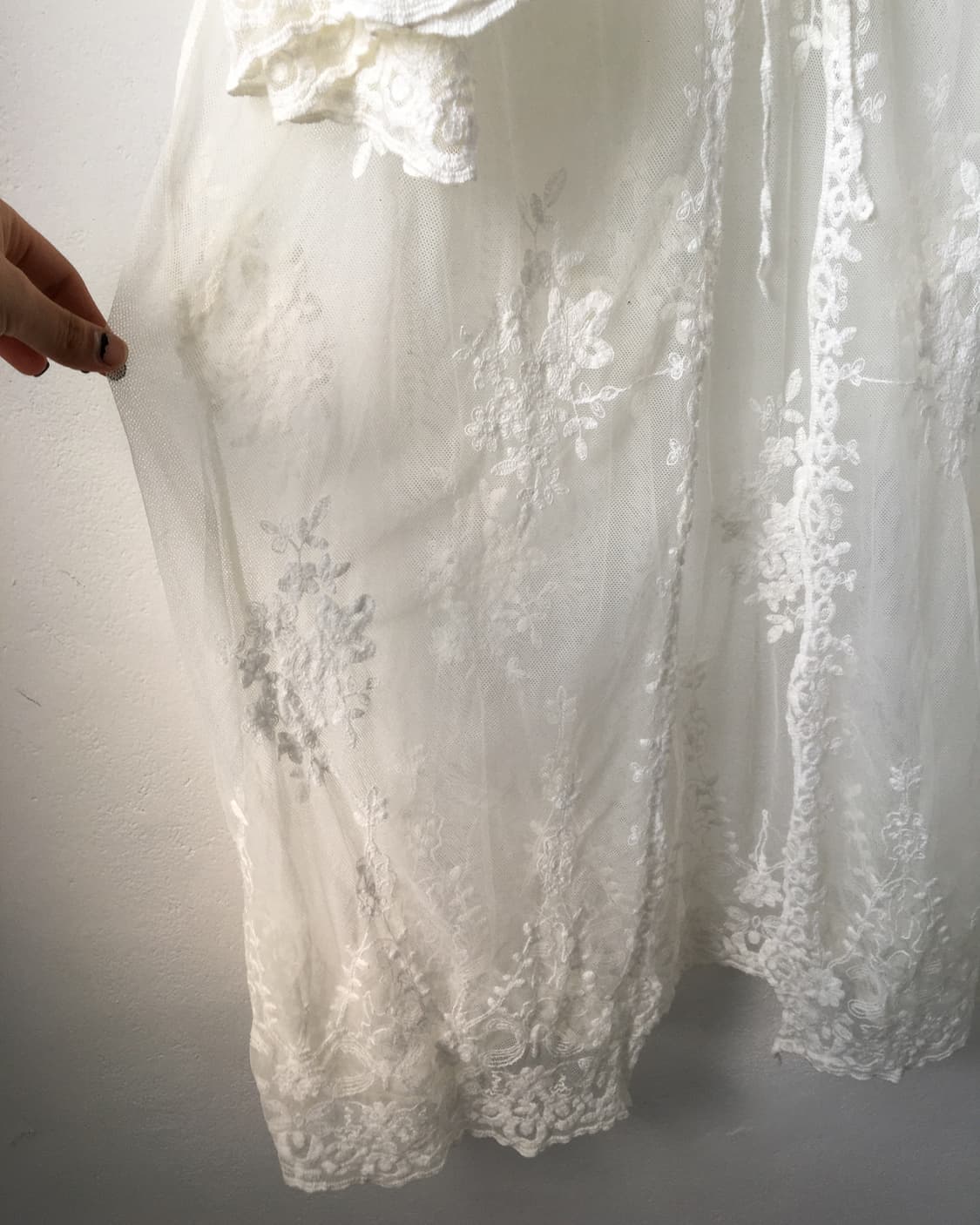 Ornament mood lace long cardigna 상품이미지5
