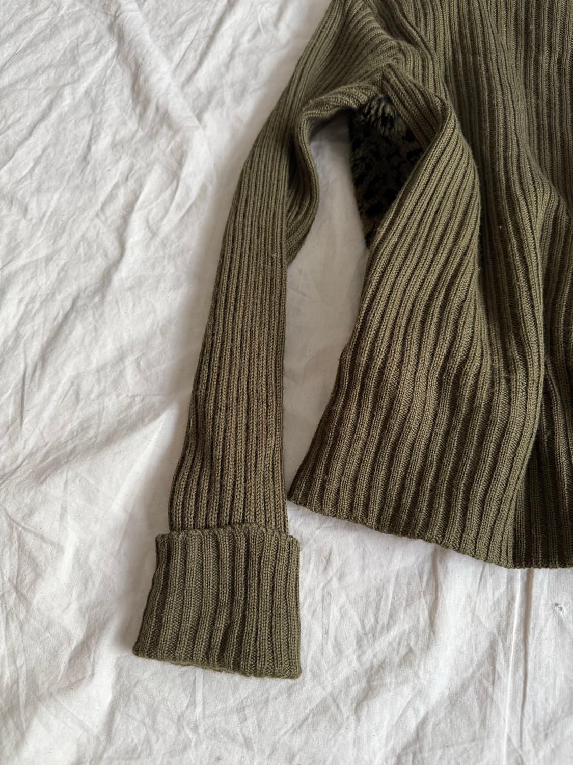 딥그린 골지 와투케 갸루 호피 퍼 집업 상품이미지6