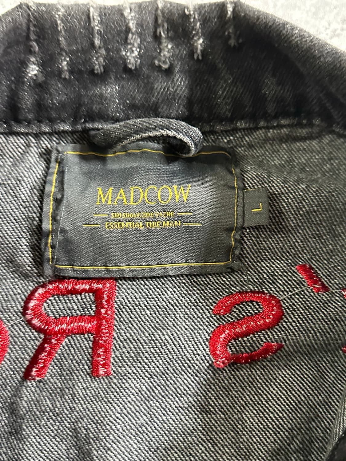 MADCOW 스컬 자수 디스트로이드 데님 자켓 /045 상품이미지5