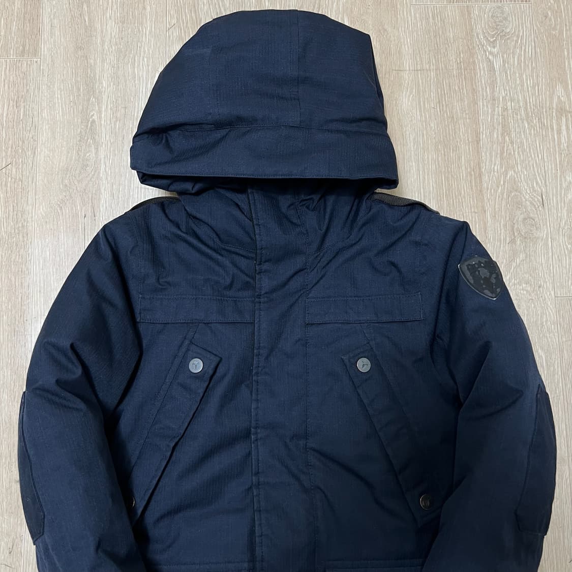 노비스 키즈 와펜 후드 롱패딩 L 9-10세 상품이미지2