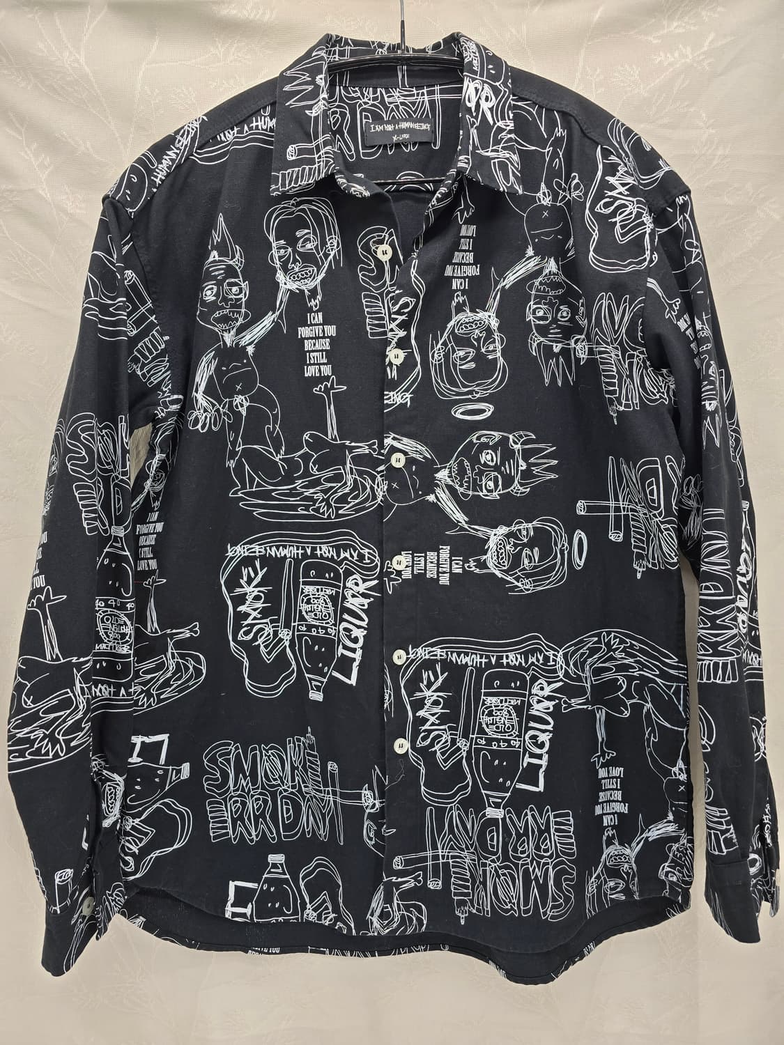 강한 스트릿 무드 그래픽 셔츠 상품이미지1