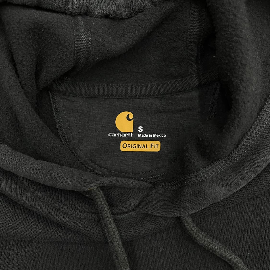 칼하트 사이드로고 블랙 후드 S 상품이미지7