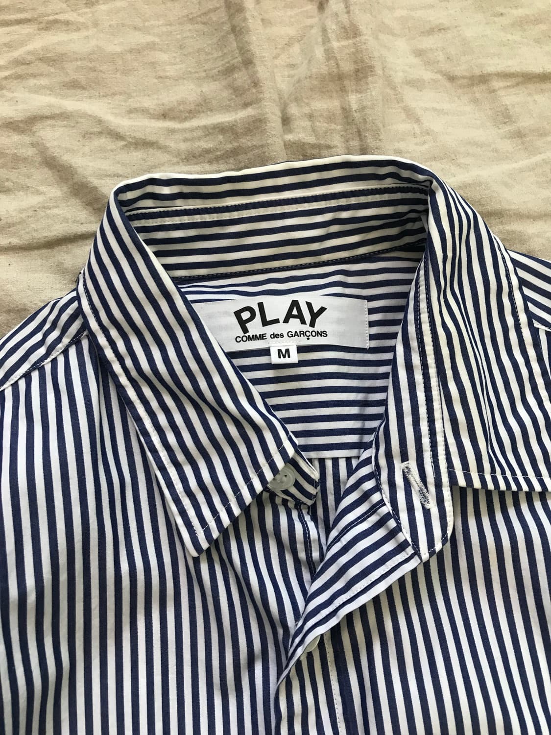 꼼데가르송 블랙 와펜 스트라이프 셔츠 상품이미지8