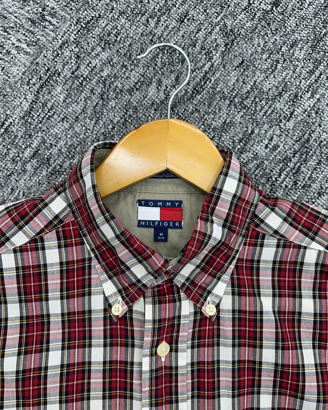 (XL)타미 체크 셔츠-M1005 상품이미지3