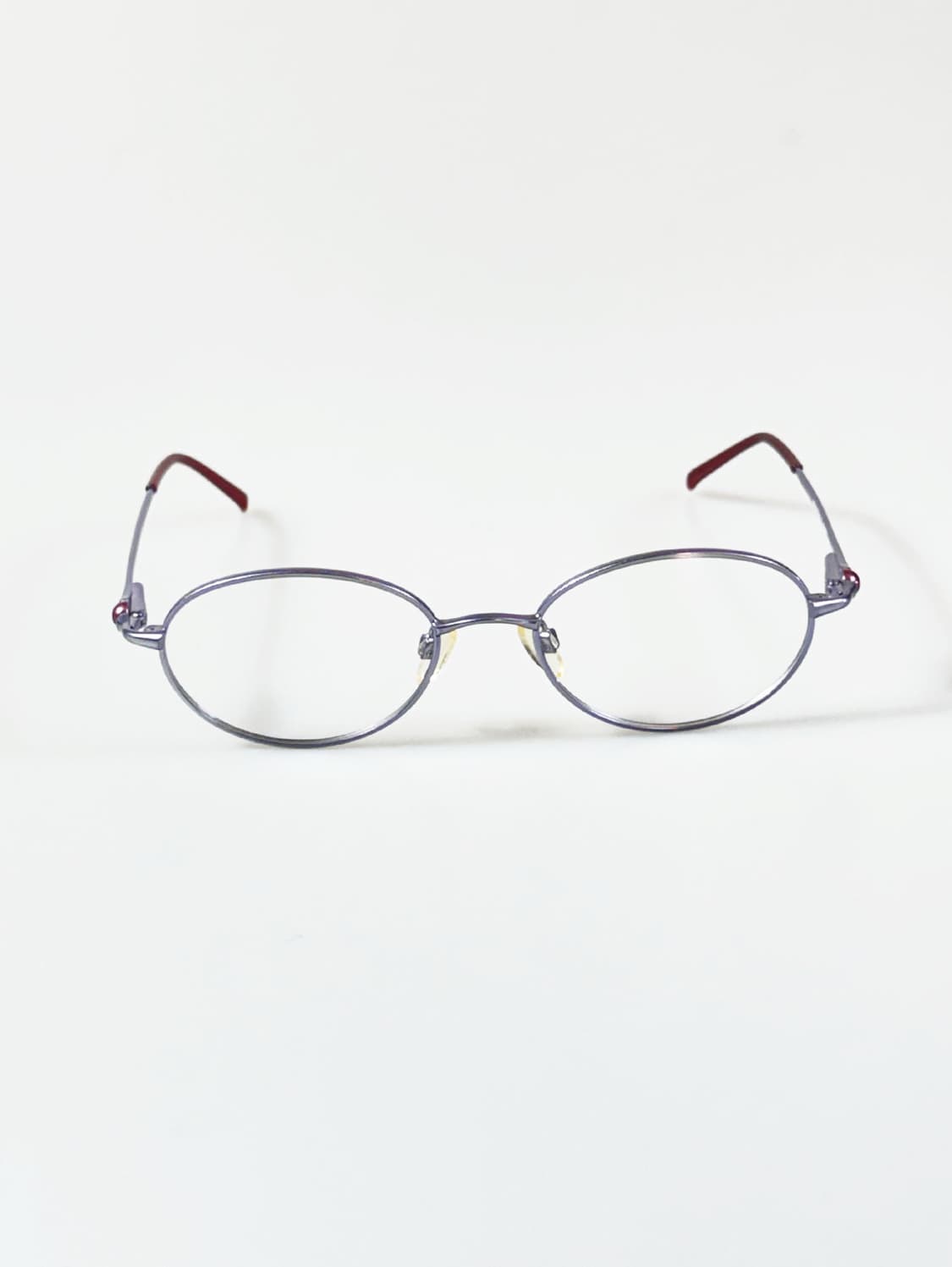 90s MANAGUA 라이트퍼플 슬림 오벌 프레임 빈티지 안경 상품이미지2