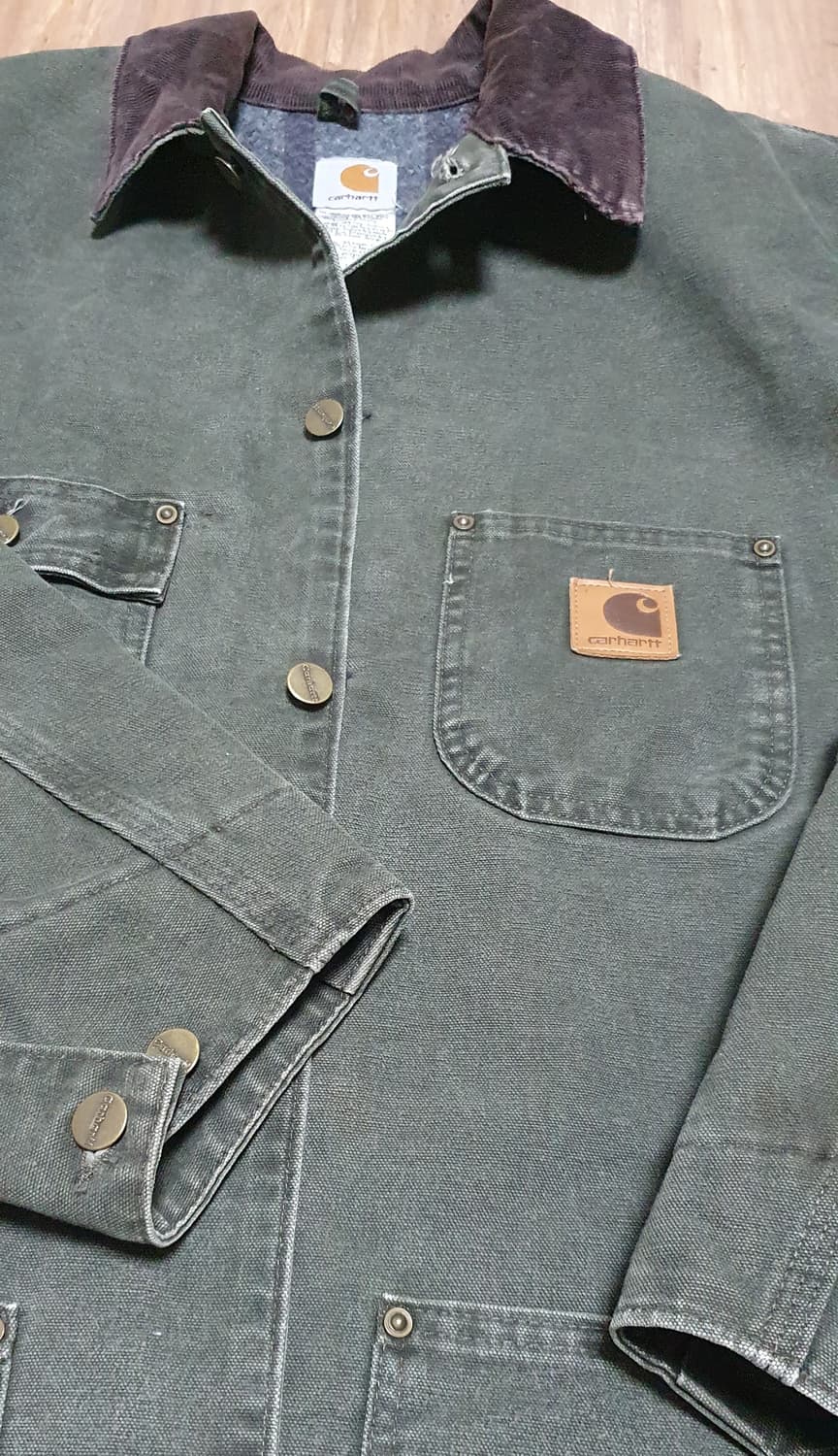 칼하트 워크자켓 초어코트 c02 MOS 샌드스톤 미시건자켓 상품이미지2