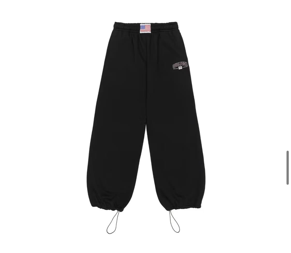 스컬프터 클래식 바시티 스웻팬츠 블랙 M 기모 상품이미지6