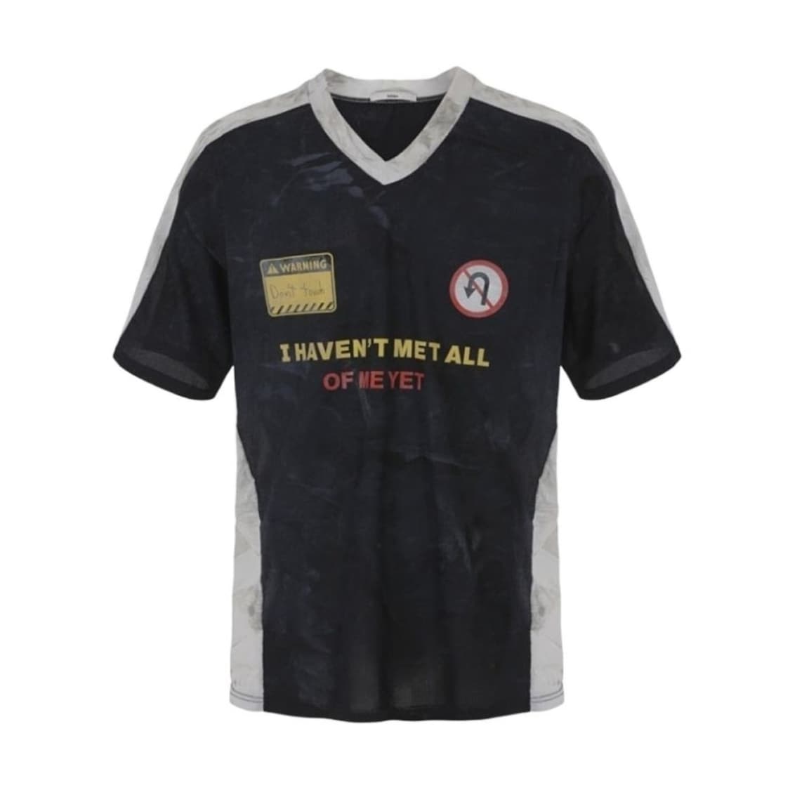 [OS] 노쿨러스 워시드 필름 저지 티셔츠 블랙 상품이미지1