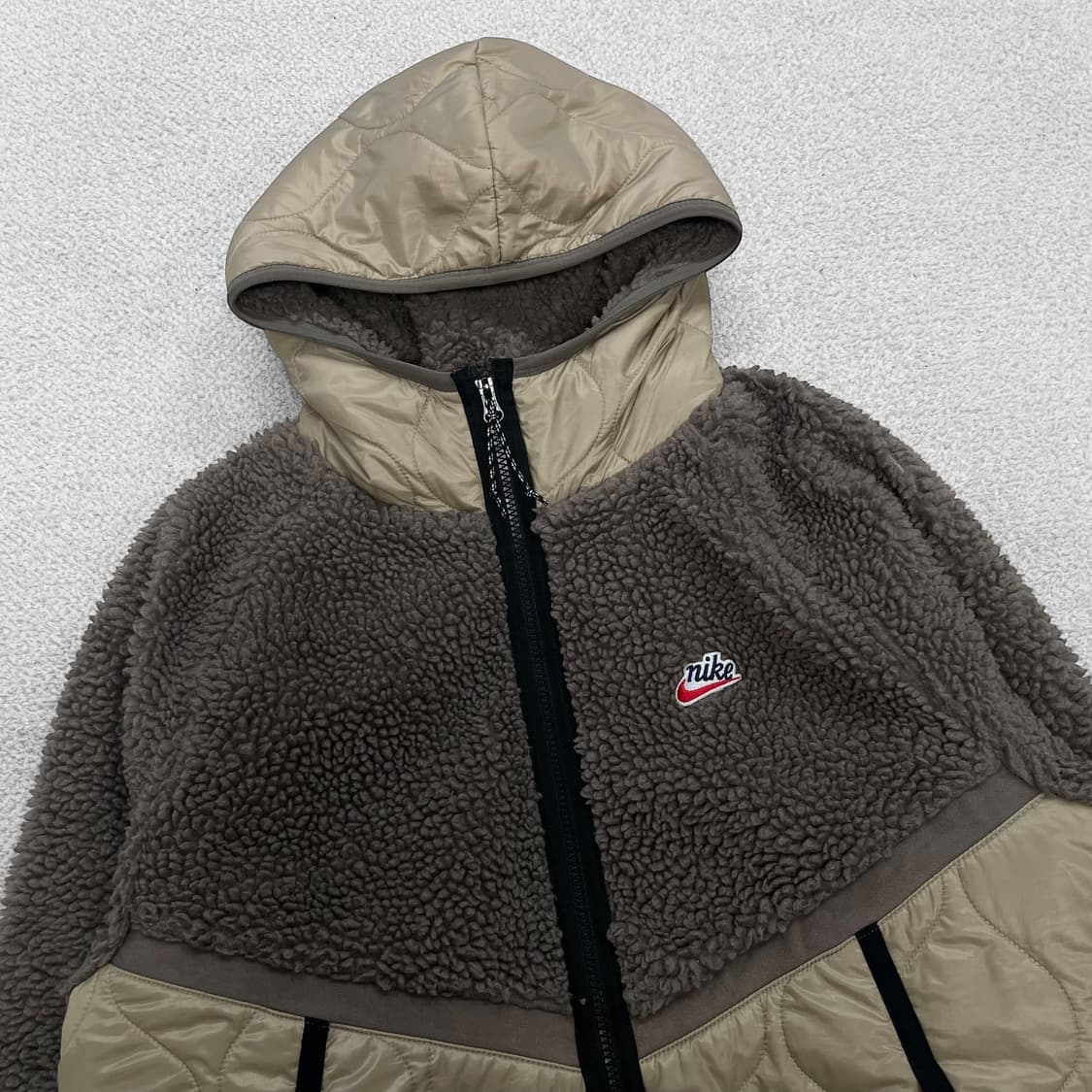 나이키 헤리티지 후리스 후드 자켓 베이지 상품이미지2