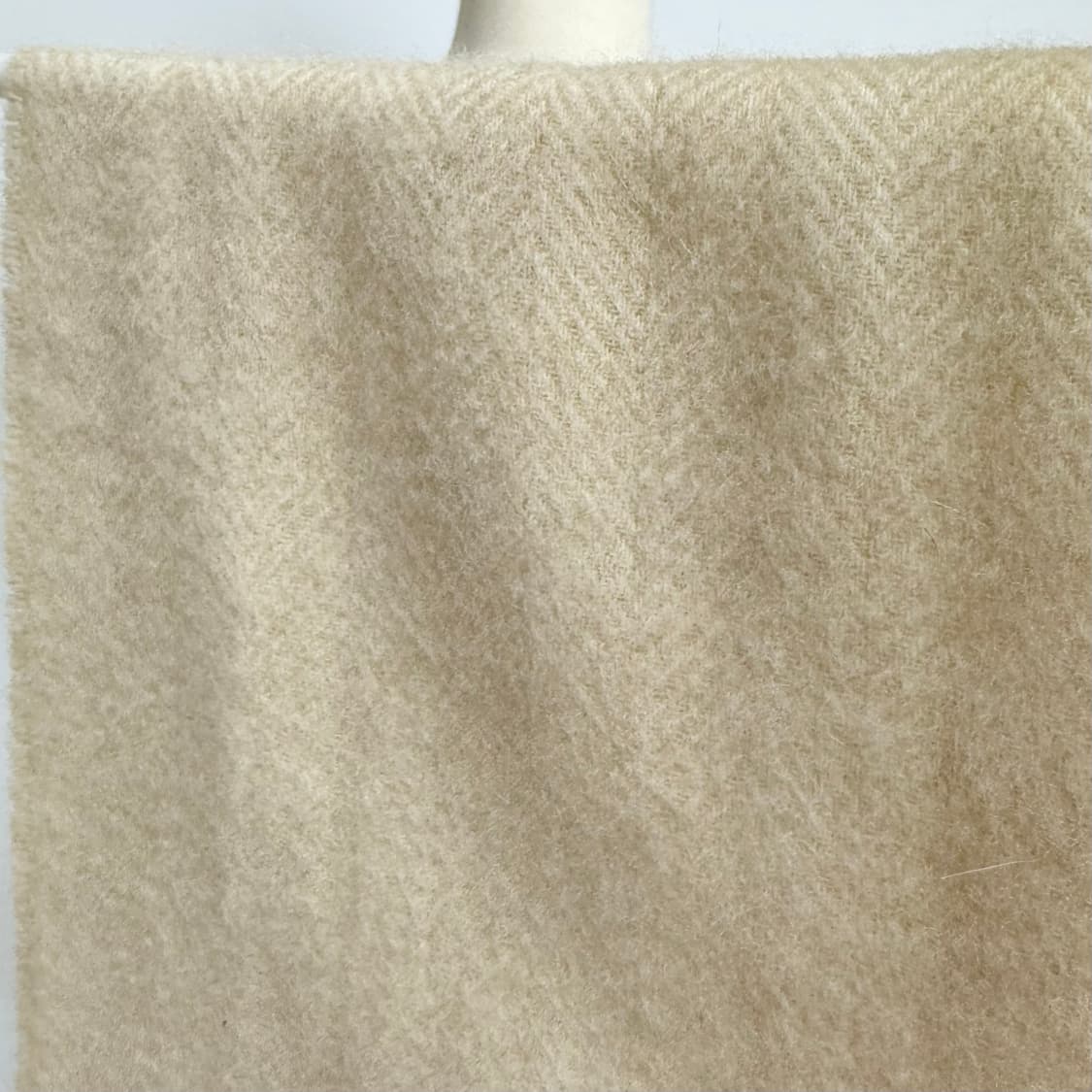 [캐시미어 100%] 오트밀 헤링본 목도리 머플러 숄 상품이미지3