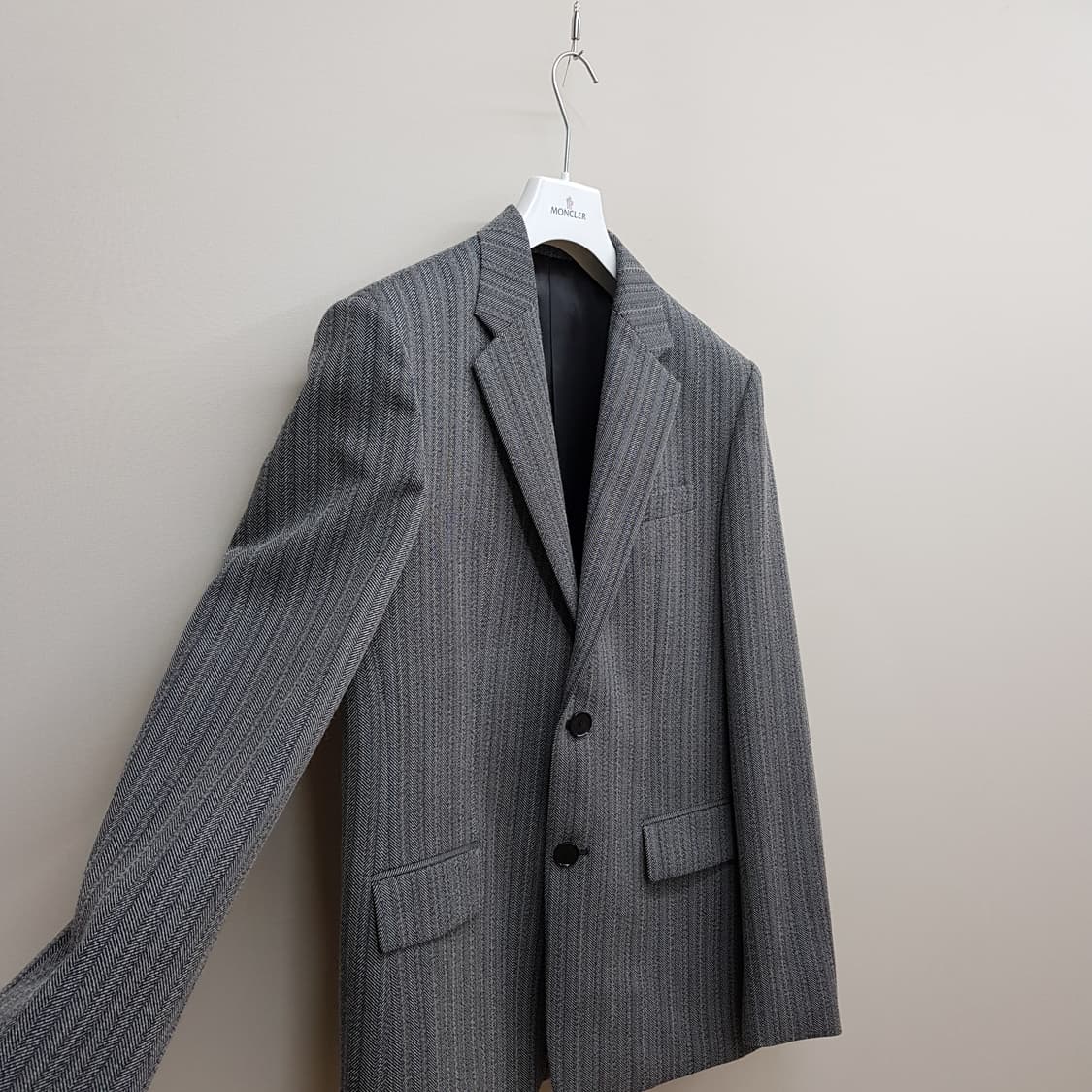 한섬 시스템 SYSTEM 2021 헤링본 울 블렌드 자켓 95사이즈 상품이미지3