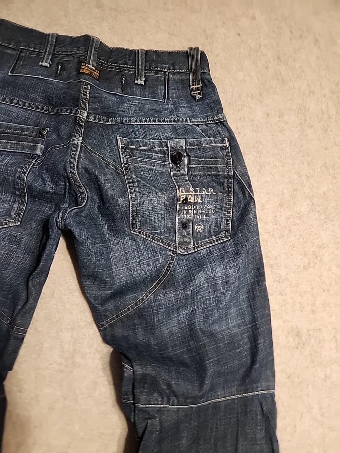 지스타 로우 빈티지 라프 엘우드 루즈 카고 데님 팬츠 상품이미지2