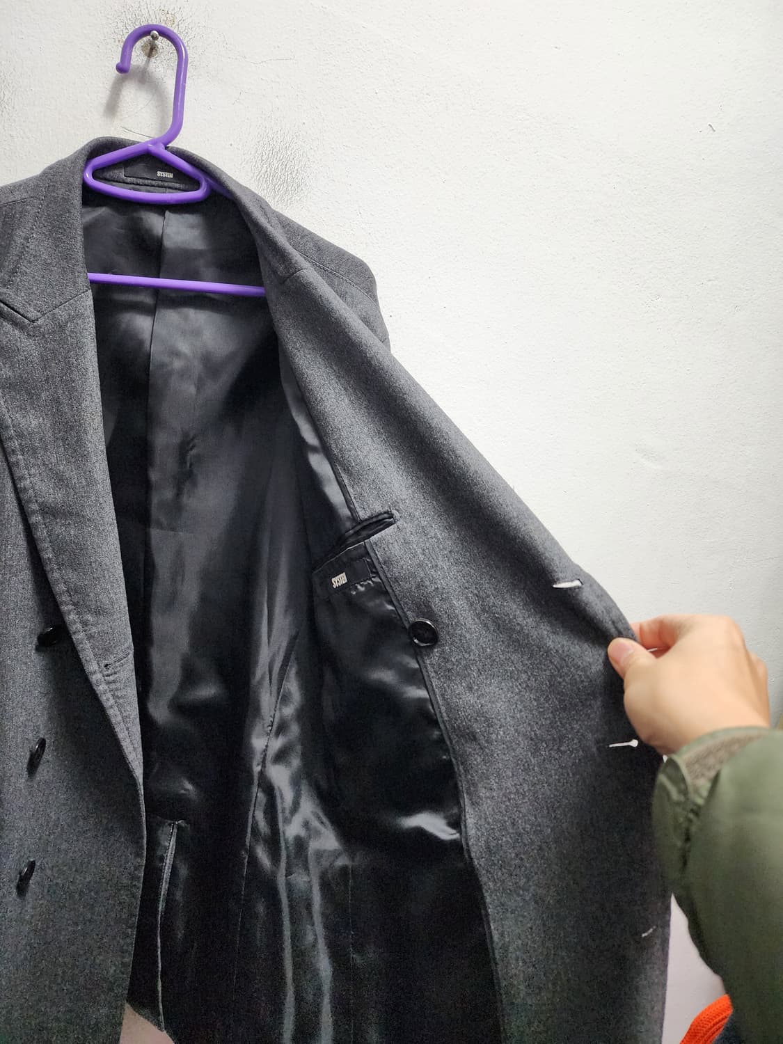 시스템 캐시미어 더블브레스티드 블레이저 상품이미지4