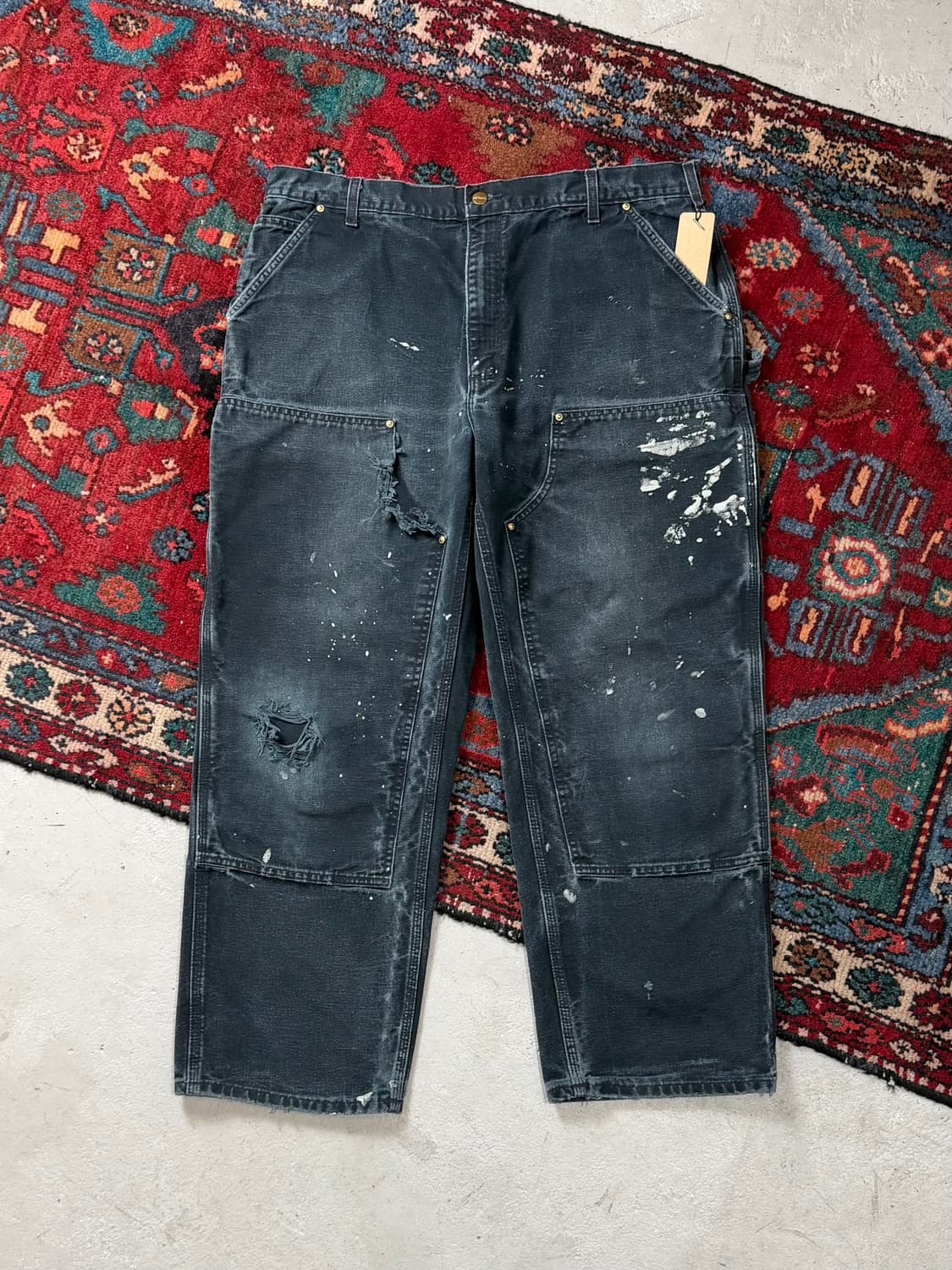 OG USA Made 칼하트 더블니 블랙 칼하트 B01 썩블니 상품이미지1