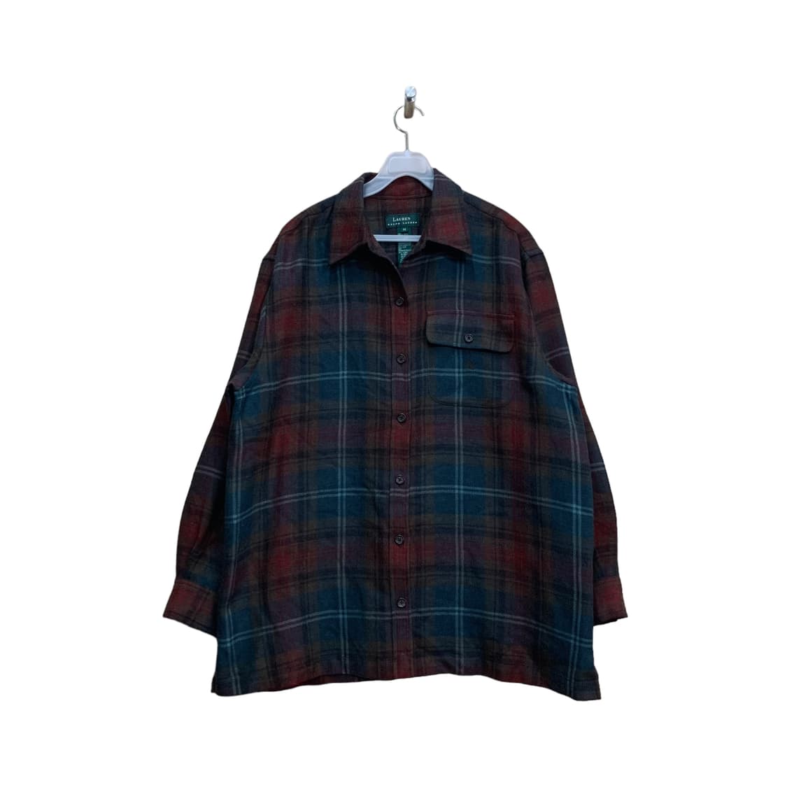 랄프로렌 울 엘보우패치 체크셔츠 상품이미지1