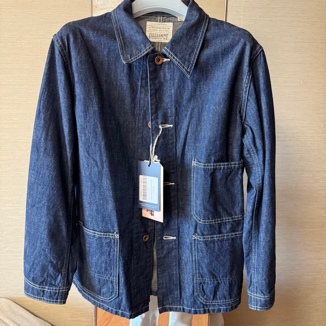 (새상품) 풀카운트 데님초어자켓 36 상품이미지2