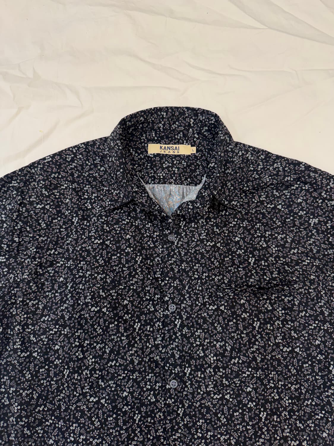 KANSAI JEANS 플라워 패턴 반팔 셔츠 상품이미지1