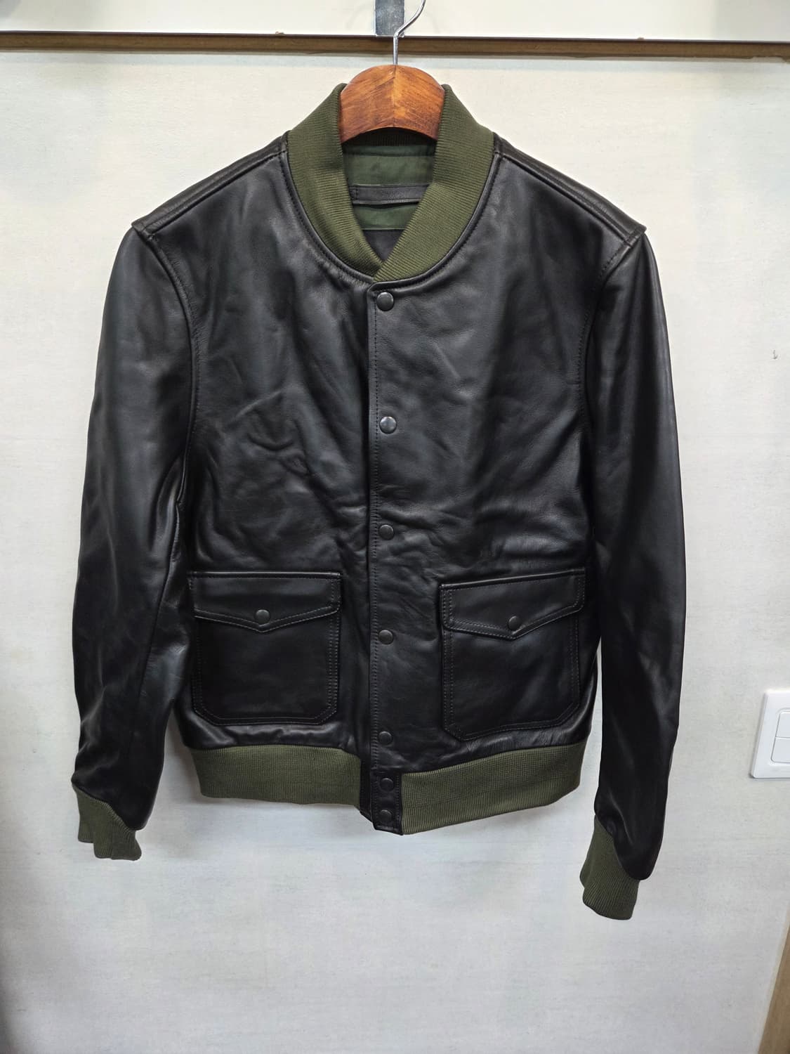 빈티지 라이더 봄버 말가죽 자켓 M L 상품이미지1