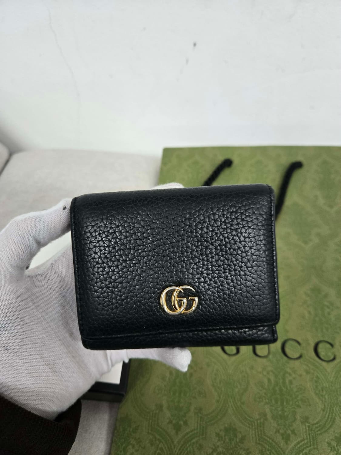 [보증서 정품] 구찌 마몬트 삼단지갑 상품이미지1