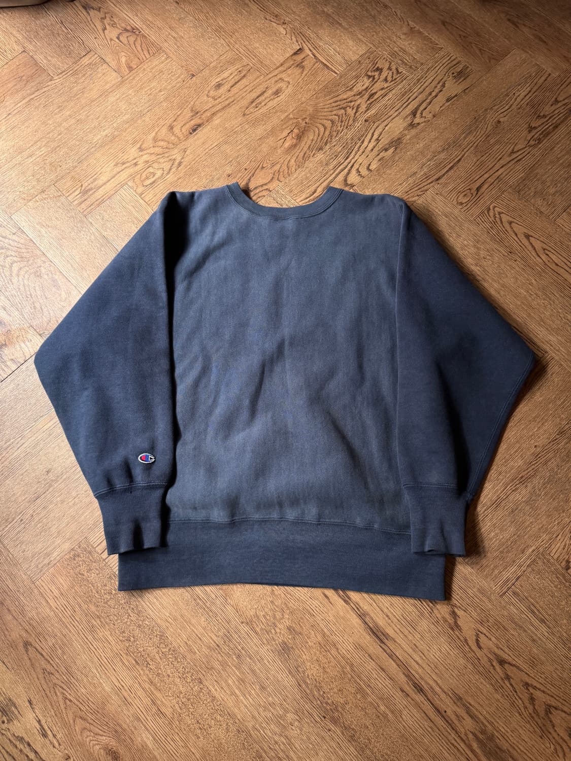 [L]80's 챔피온 리버스위브 USA Made 위스콘신 페이딩 스웻셔츠 상품이미지7