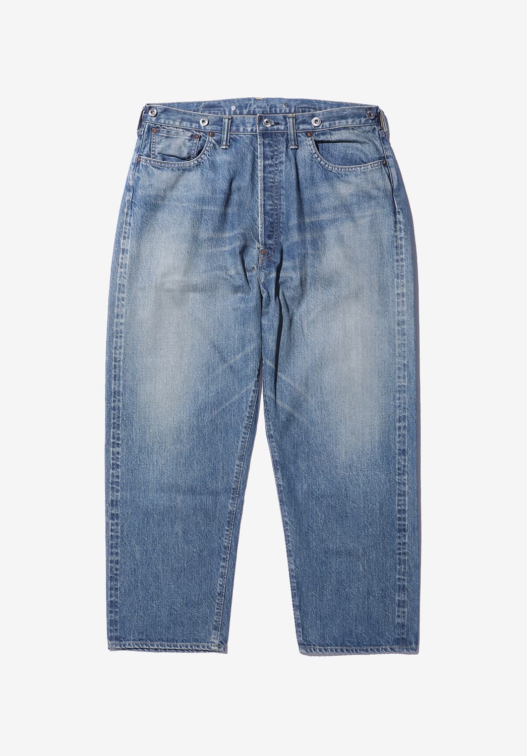 25AW 아프레쎄 NO.22 워시드 와이드 데님 팬츠 32/32 사이즈 상품이미지1