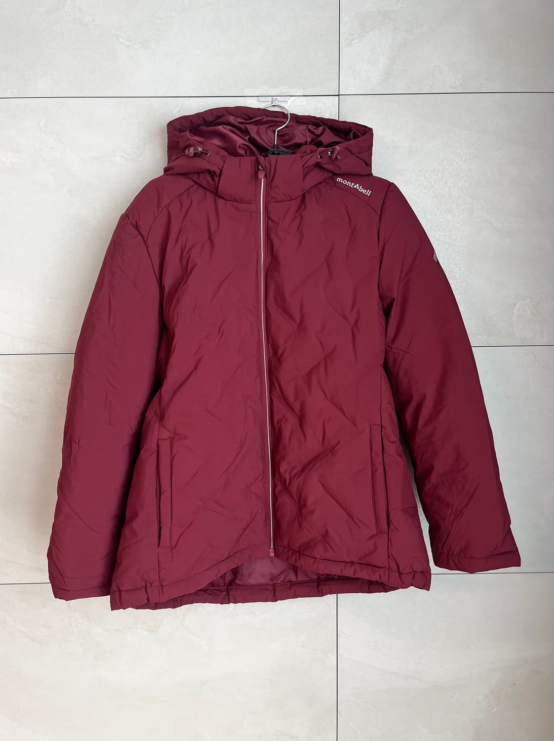 몽벨 여성용 후드 패딩 버건디 [95] 상품이미지1