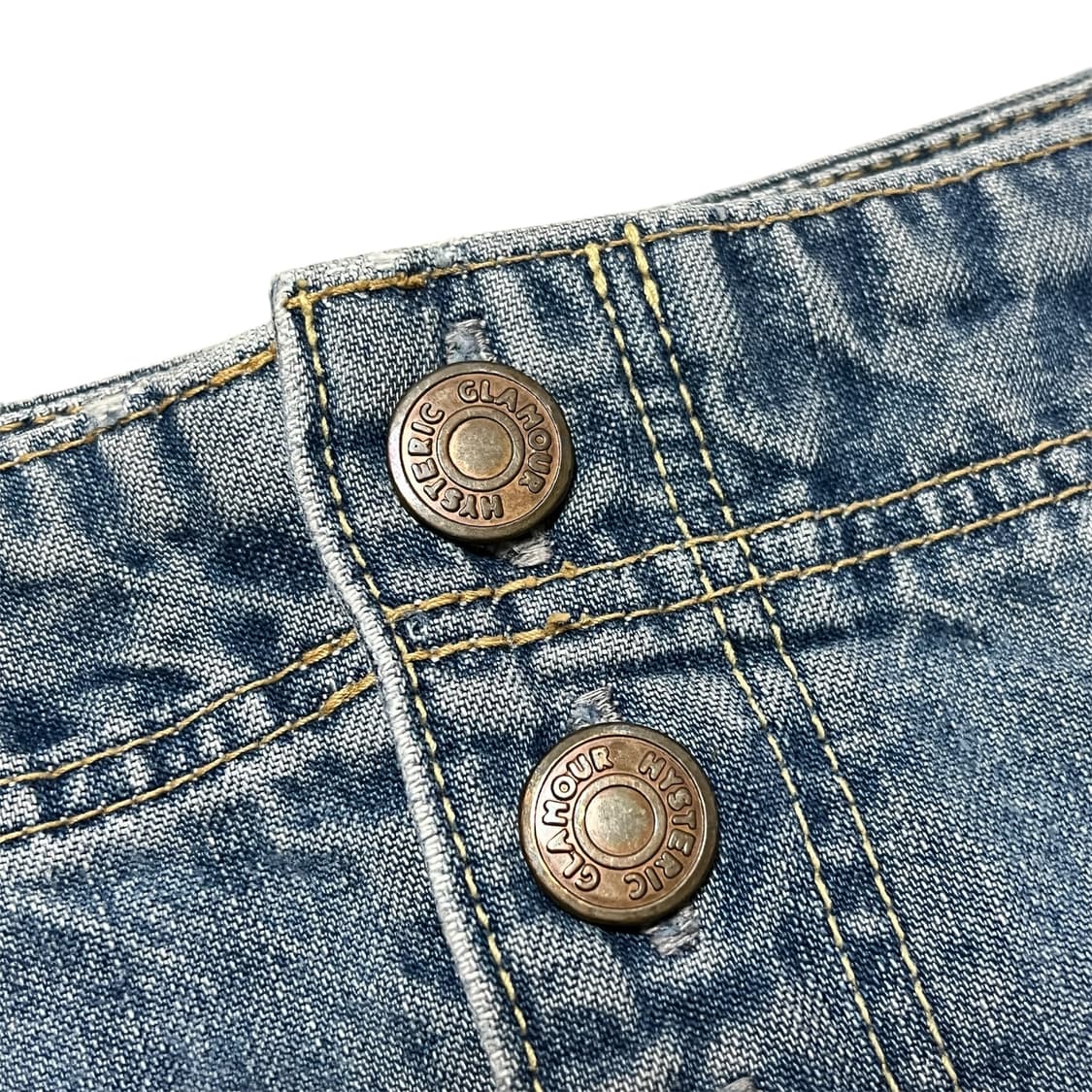 히스테릭 글래머 별 자수 데님 미니 스커트 상품이미지5