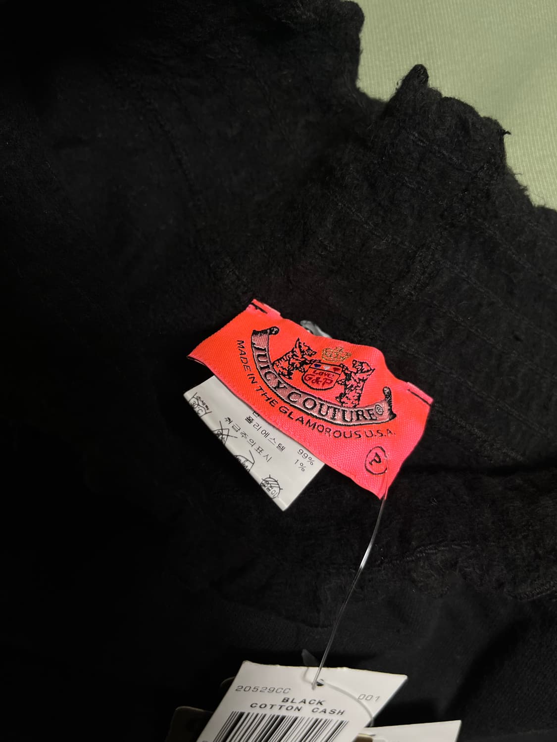 쥬시꾸뛰르 블랙 팬츠 xs 상품이미지3