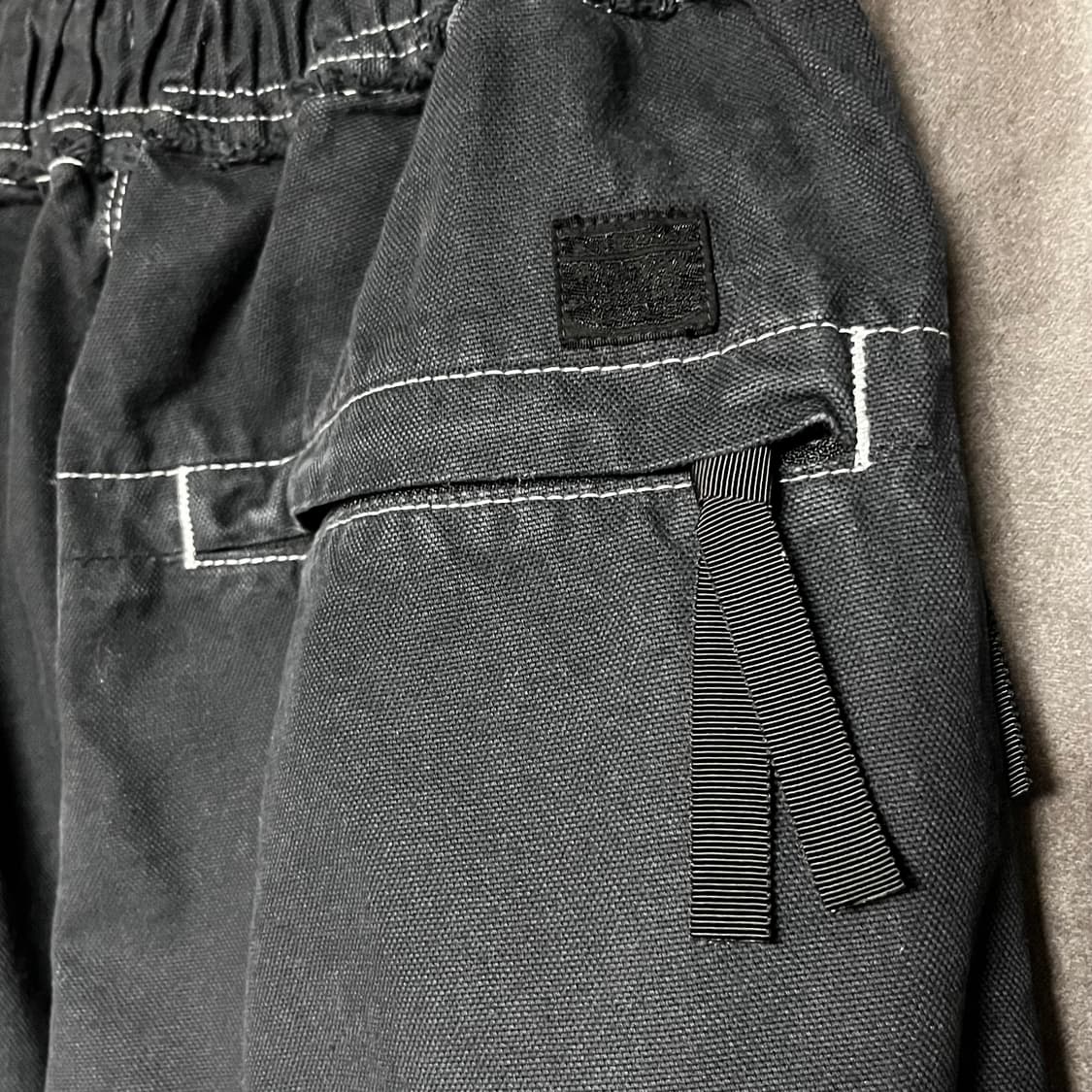 캐피탈 리페어맨 캔버스 트랙 팬츠 블랙 상품이미지5