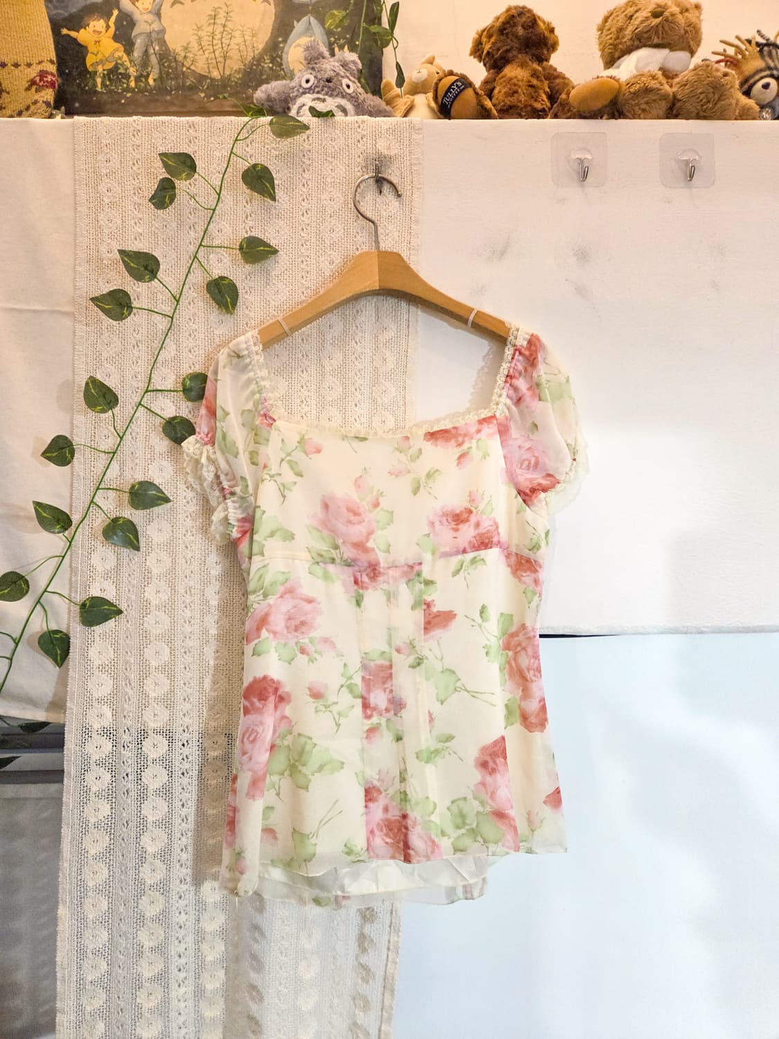 플라워 쉬폰 블라우스 상품이미지5