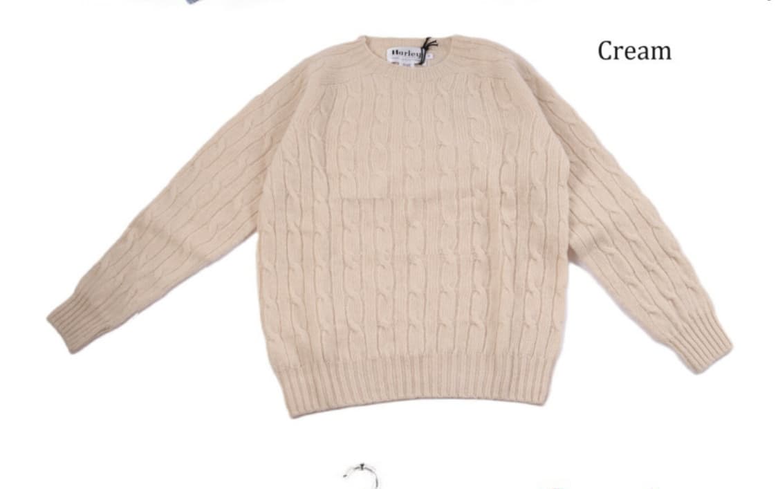 할리 오브 스코틀랜드 남자 케이블 니트 크림 46xxl 상품이미지1