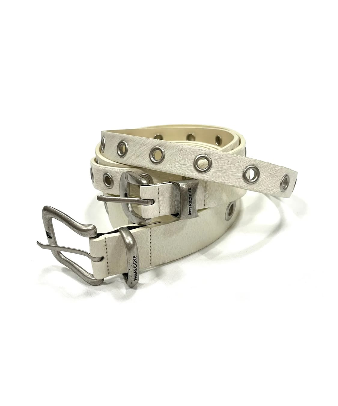 9999아카이브 송치 아일렛 벨트 화이트 상품이미지1